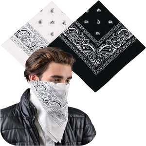 Bandanas carrés en coton, fabrication directe, couleurs personnalisées, logo imprimé, doux pour la peau, durables, toutes saisons, tendance - Product Image 5