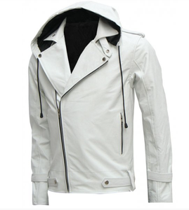 2024 Winter Genuine Sheep Leather Motorcycle <b>Jacket</b> Men's Slim Fit Oversized <b>Mandarin</b> <b>Collar</b> Windproof Waterproof - Product Image 1