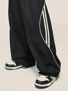 QUICKSHOW coupe-vent Nylon Streetwear pantalon nouveau Vintage piste Sport droit Baggy Parachute pantalon pantalon - Product Image 3