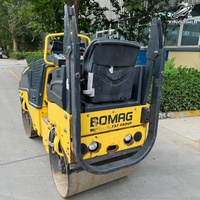 Mini-compacteur routier BOMAG BW80AD d'occasion, poids de travail 1,55 tonne, double tambour vibrant, moteur diesel, marque allemande d'origine