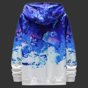 Sweat-shirt à capuche unisexe pour homme, impression numérique 3D sublimée, entièrement personnalisé, en molleton pour l'hiver, vente en gros - Product Image 2
