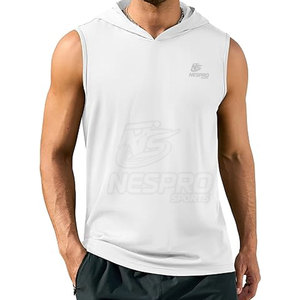 Street Wear pull hommes sans manches à capuche couleur unie hommes à capuche meilleure qualité hommes sweats à capuche - Product Image 1
