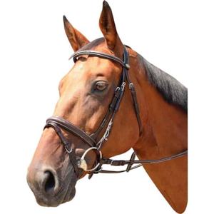 Hartford Bridle Leather Horse Bridle Tamaño completo Venta al por mayor nueva Brida de cuero Horse Snaffle de alta calidad en negro - Product Image 1