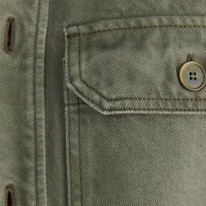 Meilleur prix Hommes Veste en jean Veste en jean teint uni Veste en jean confortable à vendre de haute qualité - Product Image 6