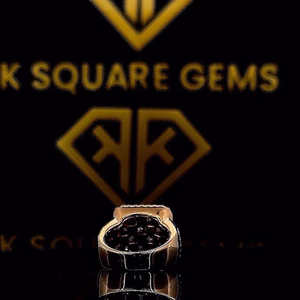 แหวนฮิปฮอปเพชรผู้ชาย Baguette & round CUT Moissanite เงิน925กำหนดเองแหวนหมั้น VVS Moissanite, แหวนออกเย็น - Product Image 3