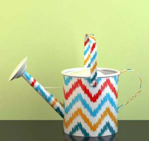 Arroseur en métal émaillé avec autocollants de couleurs assorties pour l'arrosage des plantes, pépinière, jardin, compost, serre, pliable - Product Image 4