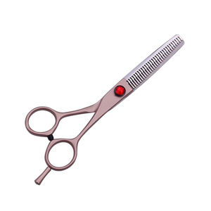 Ciseaux amincissants de cheveux de barbier d'aciers de qualité chirurgicale avec des lames tranchantes durables poignées antidérapantes ciseaux amincissants de cheveux 6.5" - Product Image 2