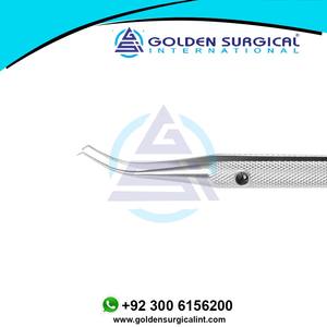 Juego al por mayor de fórceps corneales Perl oftálmicos quirúrgicos Instrumento de acero inoxidable de 0,08mm para cirugía ocular izquierda - Product Image 4