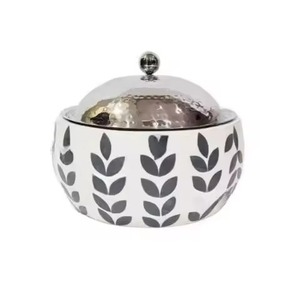 Premium Classic Durable Insulated Enamel Metal Casserole Dish Stainless Steel Lid for Home Hotel Restaurant Hotpot Buffet <b>Food</b> - Product Image 4