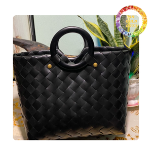 Sac en plastique tissé réutilisable pour les courses quotidiennes ou les pique-niques | origine vietnamienne - Product Image 2