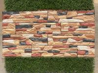 Carreaux muraux en céramique WPC de style moderne rustique, aspect pierre d'ardoise, pour salle de bain, extérieur, prix d'usine en Inde, technique de mosaïque
