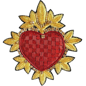 Badges de broderie à la main fantaisie sur mesure broches broches patchs fil de cuivre accessoires de mode - Product Image 4