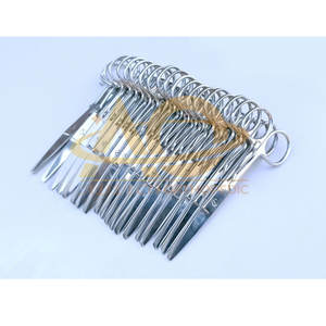 20ชิ้นกรรไกรสำหรับแต่งตัวพยาบาลสินค้าผ่าตัดทำจากสเตนเลสแบบแมนนวลปลายแหลม5นิ้วพร้อมคลิป - Product Image 6