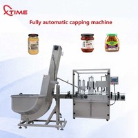 Machine de capsulage entièrement automatique pour bouteilles en verre avec alimentateur de bouchons twist-off