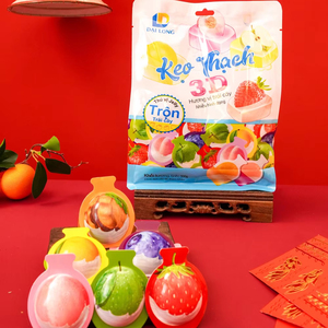 ขนมเยลลี่ผลไม้โมจิสีสัน3D สำหรับเด็กรสหวานอมเปรี้ยวสำหรับขนมฤดูร้อนผลิตในเวียดนาม - Product Image 1
