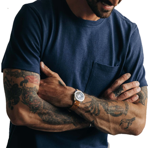 Fabricant OEM, vente en gros, t-shirts décontractés pour hommes en coton 100%, manches courtes, logo personnalisé, impression, poche avant, tissé - Product Image 6