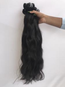Extensiones de cabello humano virgen de templo indio crudo de visón Camboyano de trama ondulada Natural de grado 24 "suministro al por mayor de calidad superior - Product Image 5