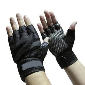 Factory Hot Sale High Quality Leather Heavy Duty Breathable Non-Slip <b>Weight</b> Lifting <b>Gloves</b> New Design for Gym Sports OEM Service - Product Image 5