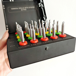 Kit de fraises d'implants dentaires manuels de qualité chirurgicale-Restauration de remplacement de dent en acier inoxydable certifiée CE durable de haute qualité - Product Image 3