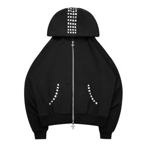 Sweat à capuche en cristal scintillant pour l'hiver, unisexe, streetwear, polyester/coton, écologique et coupe-vent - Product Image 3