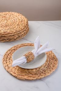 Juego de manteles individuales y servilleteros tejidos de ratán bohemios de 2 piezas 2023, superventas al por mayor, Decoración de mesa de Primavera de granja - Product Image 2