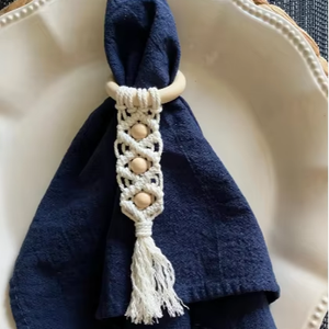 Anneau de serviette macramé - Product Image 5