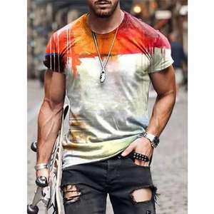 T-shirt coupe parfaite sérigraphie t-shirts unis en coton biologique personnalisé en gros mince fitness coton peigné t-shirt de gymnastique pour hommes - Product Image 5