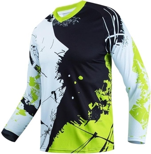 Maillot de motocross à la mode léger à manches longues équipement de sport de course chemise de performance en polyester confortable pour adultes - Product Image 3
