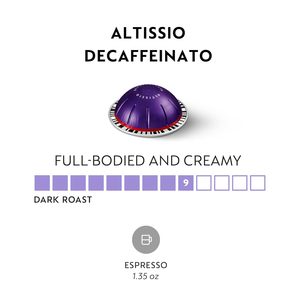Capsules Nespresso Vertuo, Altissio Décaféiné, Espresso Torréfié Foncé, 50 Capsules d'Espresso, Prend en charge 1,35 oz - Product Image 3