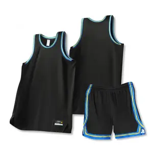 Ensemble d'uniformes de basket-ball de style américain unisexe sans manches à séchage rapide pour hommes, vêtements de sport d'été pour l'entraînement, la compétition d'équipe - Product Image 2