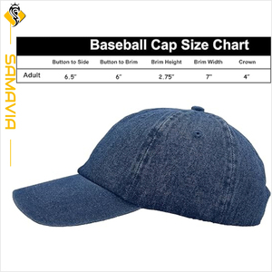 Gorras de Béisbol Samavia Unisex Personalizadas, Paquete de 6, Color Sólido, Cómodas, Ajustables, de Algodón, Estilo Urbano, con Cierre a Presión, Moda Estadounidense - Product Image 5