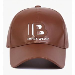 Leather Baseball Cap Custom Fashion Screen Printing Logo Plain 6 Panel Structured <b>Dad</b> <b>Hat</b> - Product Image 3
