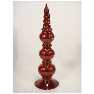 Decoración de mesa Adornos de árbol de Navidad de vidrio rojo Mesa decorativa para decoración de fiesta en casa - Product Image 6