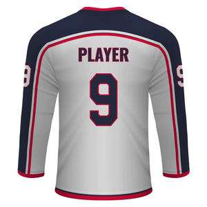 Jersey personalizable de poliéster para hombre, conjunto de Jersey de hockey sobre hielo, ropa deportiva impresa por sublimación al por mayor - Product Image 5