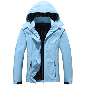 Gran oferta, chaqueta impermeable a la moda para mujer con capucha desmontable, chaqueta cortavientos Softshell ligera para exteriores - Product Image 1