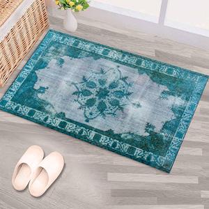Tapis turc Green Medallion : Décoration ethnique pour salon, tapis imprimé, tapis en chenille - Product Image 4