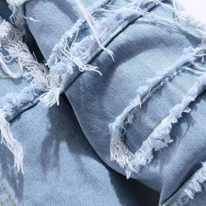 Chaqueta Vaquera de Mezclilla para Hombre, Nueva Tendencia, Fabricación Personalizada OEM, Precio al por Mayor, Ropa de Exterior para Hombre, Chaqueta Vaquera de Mezclilla Rasgada de Talla Grande - Product Image 5