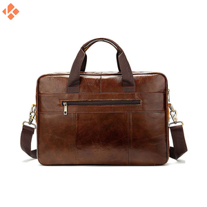 Sacs pour ordinateur portable en cuir de couleur unie de taille personnalisée pour hommes best-seller sacs pour ordinateur portable en cuir pour hommes à la mode nouveau design - Product Image 2