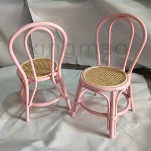 Sedia Moderna in Vimini e Rattan, Arredamento Montessori, Sedie Tiffany per Feste di Bambini dai 3 ai 12 Anni - Product Image 2