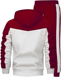 Ensemble de survêtement 2 pièces pour homme, survêtement de sport à fermeture éclair intégrale, jogging, entraînement en salle de sport - Product Image 2