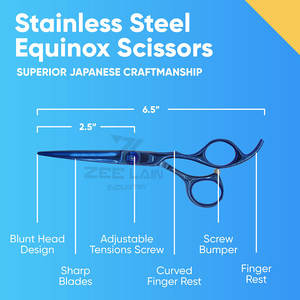 Tijeras de peluquero de calidad superior 2025, acero inoxidable de grado A +, hoja 4Cr13, punta afilada, mango medio para diestros - Product Image 6