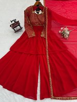 Fournisseur indien Prêt à porter Créateur Premium Readymade Sharara Salwar Kameez Collection à vendre dans le monde Créateur Sharara