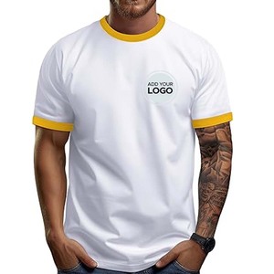 50% Polyester 37% Combed Ring Spun Cotton 13% Rayon T Shirts Custom Logo <b>TShirt</b> - Product Image 5