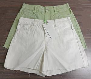 Shorts Bermuda de Verano Personalizados, Transpirables, de Secado Rápido, con Cierre de Cremallera y Botones, Casuales, de Lona, Ajustados, hasta la Rodilla, Desgarrados, para Mujer - Product Image 2
