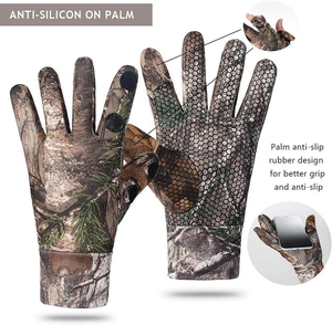 Gants tactiques de chasse professionnels en gros, coupe-vent, unisexe, imperméables, antidérapants, options de conception personnalisée, service OEM - Product Image 2