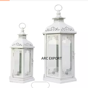 Meilleure couleur blanche propre avec taille et forme antiques décoration 2 lanternes à vendre Design décoratif moderne pour les lanternes d'articles ménagers - Product Image 1