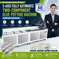 Máquina de llenado automática de 3 ejes para pegamento AB de doble componente, silicona, resina epoxi y pegamento PU, para tiras de luces LED, venta al por mayor OEM de fábrica