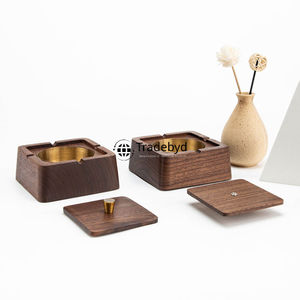 ที่เขี่ยบุหรี่ทำมือถาดเขี่ยบุหรี่ไม้ธรรมชาติเป็นมิตรต่อสิ่งแวดล้อมที่วางบุหรี่ทนทานสำหรับโรงแรมบาร์บ้าน - Product Image 2