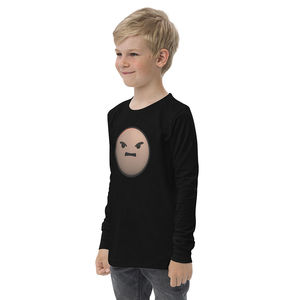 Maglietta casual a maniche lunghe Angry Stickman per ragazzi, 100% cotone con motivo a personaggi - Product Image 1