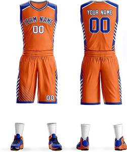 Ensembles de basket-ball pour jeunes personnalisés avec noms et numéros personnalisés Conceptions vibrantes Plus Tailles Options Caractéristique respirante - Product Image 3